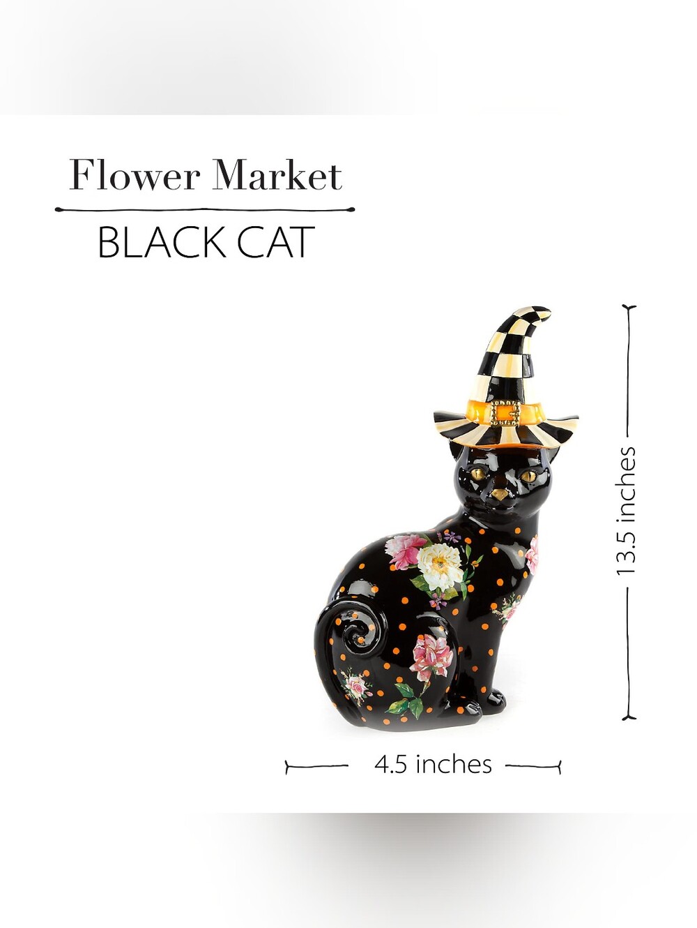 Mackenzie Childs Black Cat